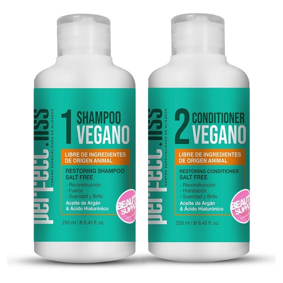 Shampoo Y Acondicionador Vegano Sin Sal Perfect.liss 250ml