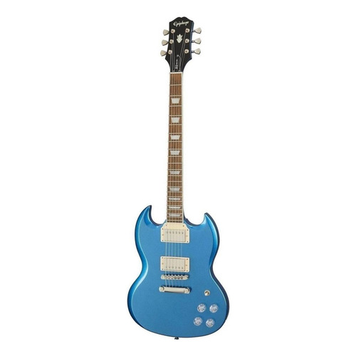 Guitarra eléctrica Epiphone Modern SG SG Muse de caoba radio blue metallic metalizado con diapasón de laurel indio