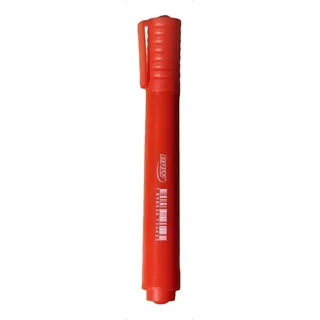 Pincel  Marcador Permanente Vermelho Chanfrada Brw 01un