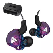 Qkz Ak6 Con Micro + Estuche Audifonos Auriculares Purpura