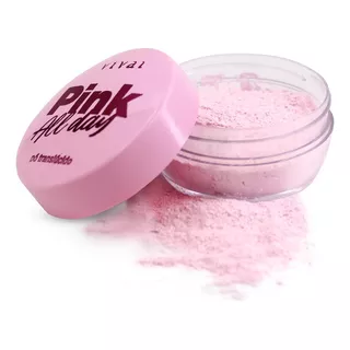Base De Maquiagem Em Pó Vivai Pó Translúcido 1011.1.1 Pink All Day Tom Rosa  -  13ml 55g