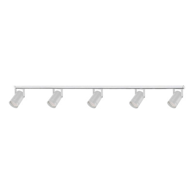 Riel 2 Metros 5 Luces Spot Apto Led Deco Moderno