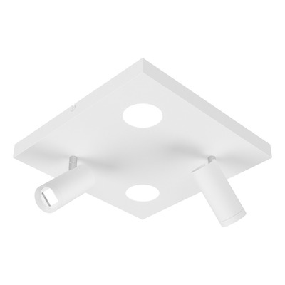 Plafon 4 Luces Nacho+eye Blanco Diseño Alta Calidad 20374 Rd