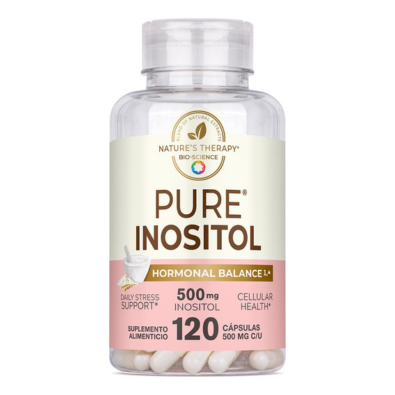 Nature's Therapy Inositol Puro, Balance Hormonal, 100% Natural,Sin sabor