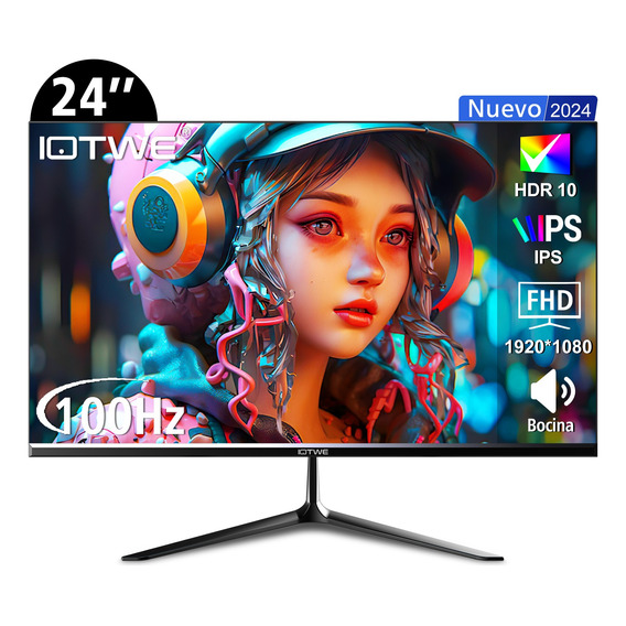 Monitor Gamer Ips Pc Hdmi Led Pantalla 100 Hz 24 Bocinas