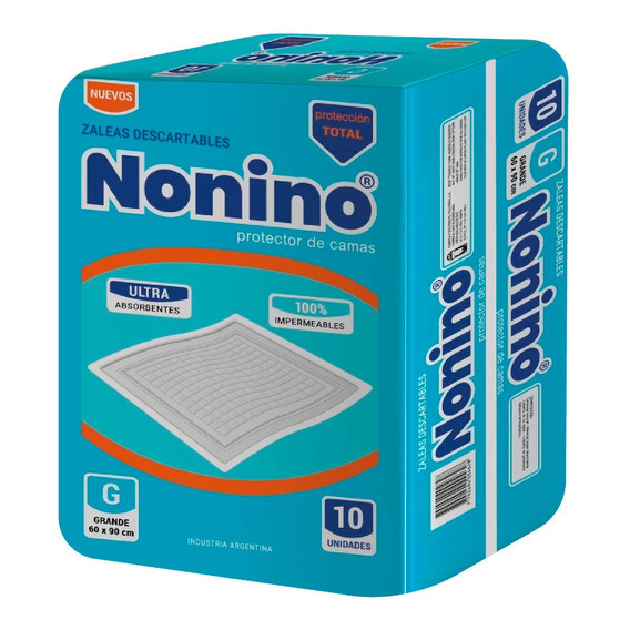 Nonino 30 zaleas descartable protector de cama 60cm x 90cm