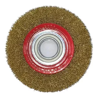 Cepillo Circular Bronceado Amoladora 150 Mm Maine Mccr150 Color Amarillo