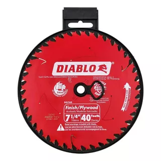 Disco Sierra Circular Diablo D0740r 40 Dientes 7-1/4pul Color Rojo