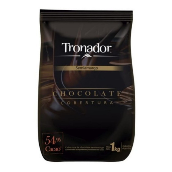 Cobertura Tronador Semiamargo 54%cacao X400gr X1kg