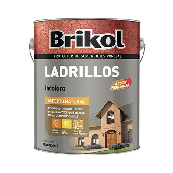 Brikol Ladrillos Impermeabilizante X 4 Lts - Sagitario Acabado Satinado Color Cerámico tipo de pintura o accesorio impregnante