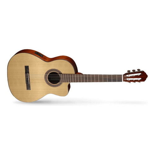 Guitarra Electroacustica Cort Natural Mate Ac120ce-op Orientación de la mano Izquierda