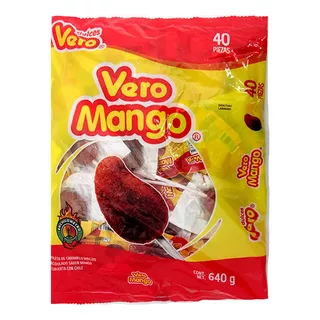 Paleta Vero Mango Con Chile 16g 40 u