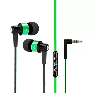 Fone Intra-auricular Clipe + Controle X-bass P2 Verde