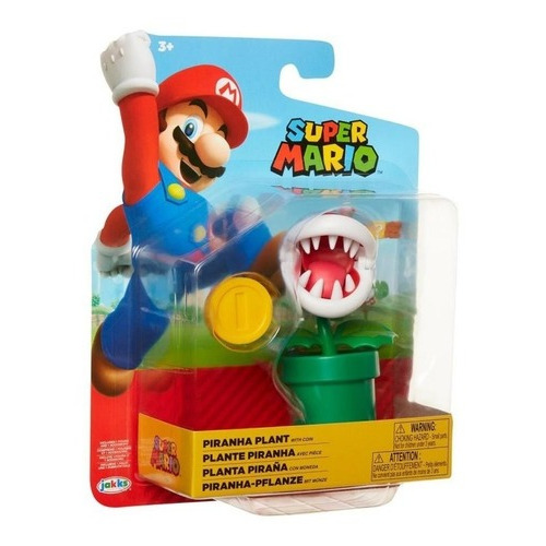 Planta Piraña Con Moneda World Of Nintendo Super Mario