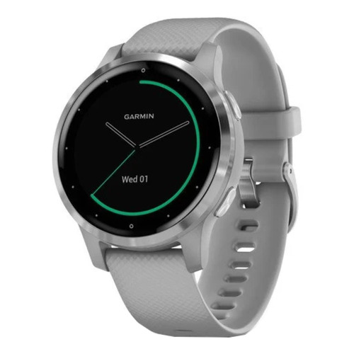 Reloj Garmin Smartwatch Vivoactive 4s Spotify Tienda Oficial Color de la caja Powder gray Color de la malla Powder gray Color del bisel Silver
