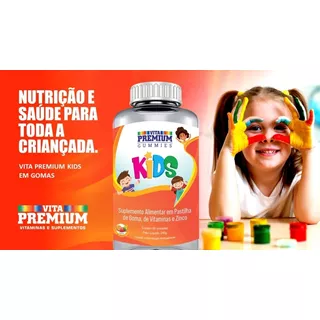 Suplemento Em Gomas Vita Premium Gumies Kids Vitamina Infantil (gummy) Minerais/vitaminas Em Pote De 240g 60 Un
