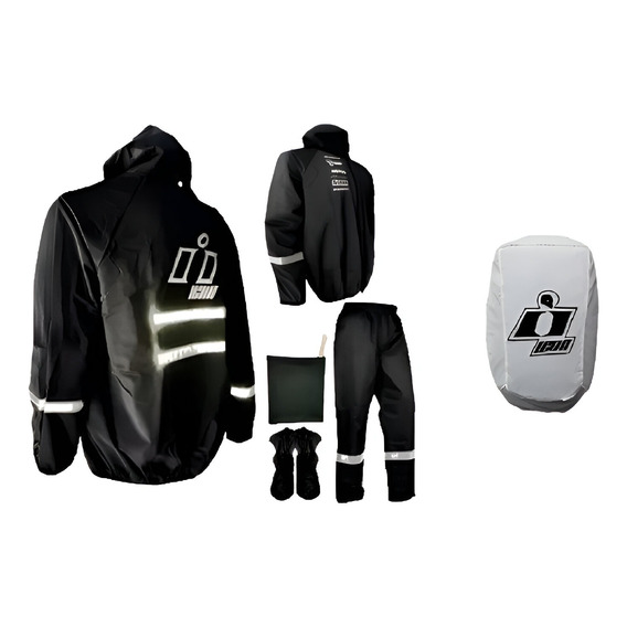 Combo Impermeable Moto 4 Piezas + Forro Maleta + Obsequios