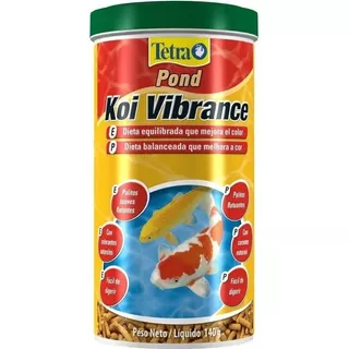 Ração Para Peixe Tetra Pond Koi Vibrance 1l 140g