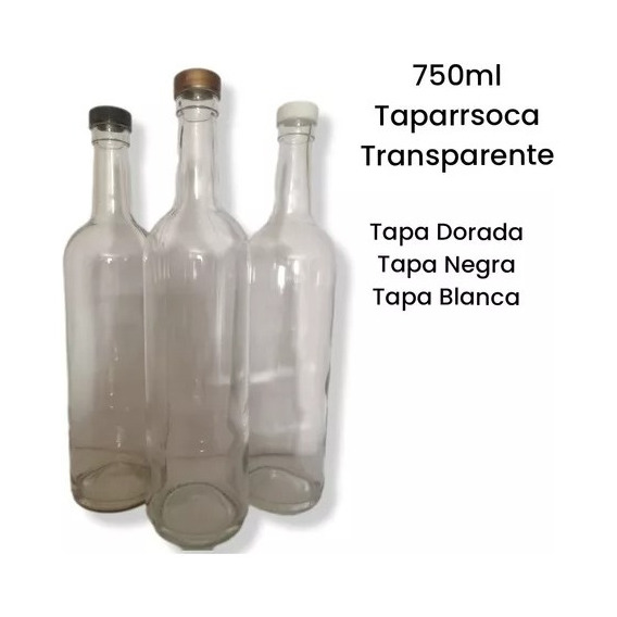 30 Botellas Vidrio Taparosca 750ml