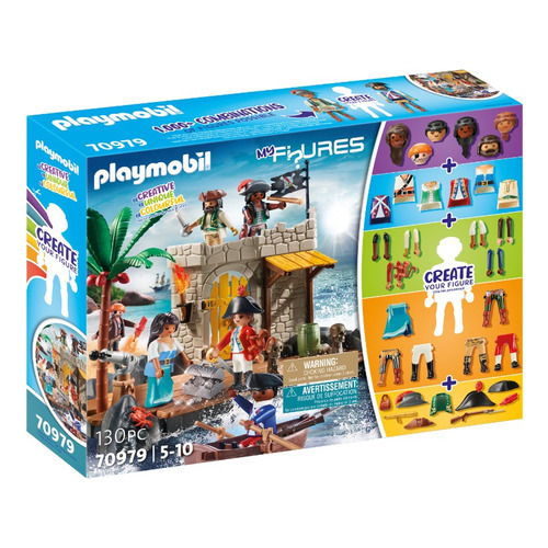 Playmobil  My Figures: Isla Pirata 70979 Cantidad De Piezas 130