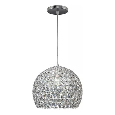 Colgante Esfera 1 Luz Copen Cristal Cairel Cromo Apto E27