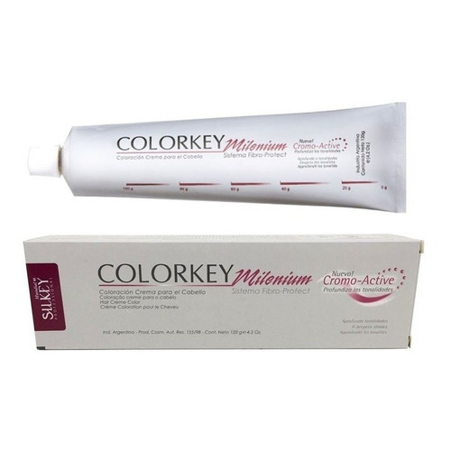  Silkey Colorkey Milenium Coloración Crema Profesional 120 G Tono 3 castaño oscuro natural