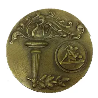 Medalha Bronze Luta Livre Arca Mário Metralha 1977. Fretegra