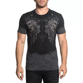 Remera Affliction Tragic End Harley Mma Jiu Jitsu Custom