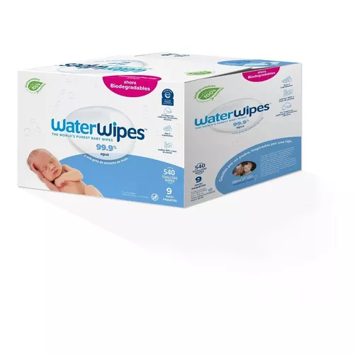 Toallitas Húmedas Water Wipes 540 piezas