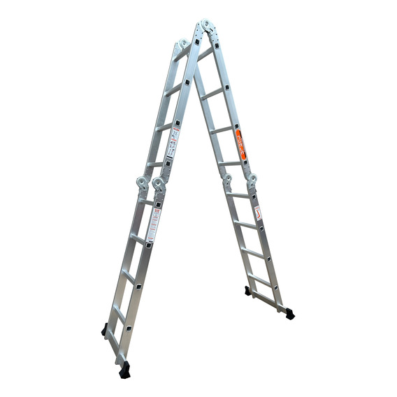 Escalera Articulada Plegable Aluminio 4,75 Mts 4 X 4 - Scala