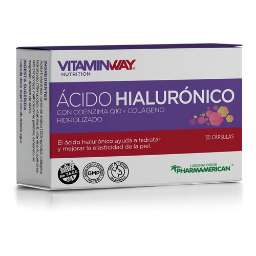 Acido Hialurónico + Colageno Y Q10, Antiedad X 30 Cápsulas Sabor Neutro