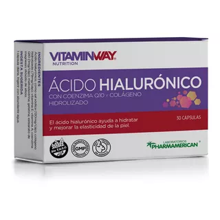 Acido Hialurónico + Colageno Y Q10, Antiedad X 30 Cápsulas