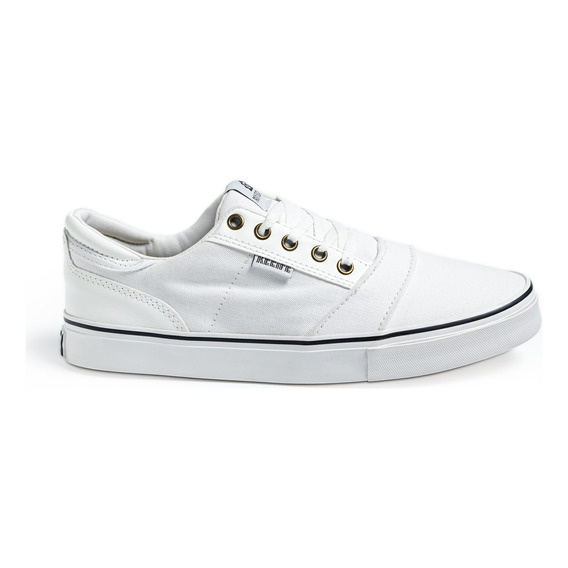 Zapatilla Recife Blanca Modelo Urbano De Lona Marbella