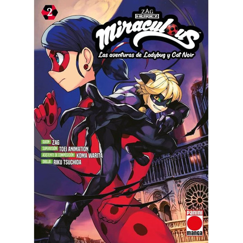 Miraculous Aventuras Ladybug Cat Noir 2, De Koma Warita. Editorial Panini Comics, Tapa Blanda En Español