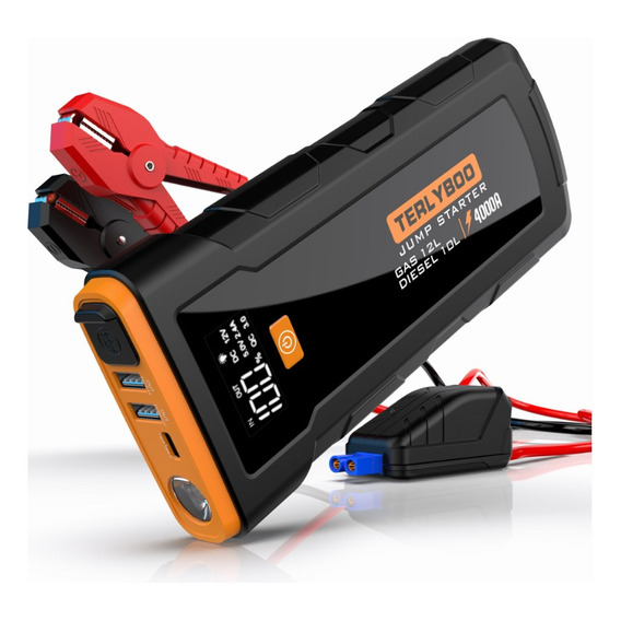 Arrancador De Batería Coche 4000a 28000mah Con Smart Clip 