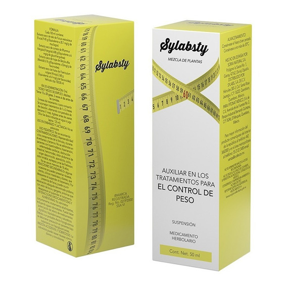 2pk Sylabsty 50ml- Auxiliar Tratamiento Obesidad- Cv Directo