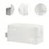Neceser Impermeable Multiuso Ideal Para Viaje Playa Gimnasio Color Blanco
