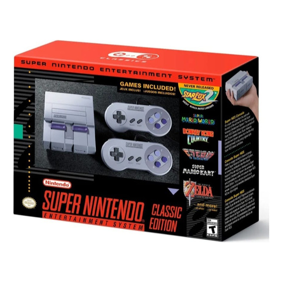 Snes Classic Edition / Version Mini + 21 Juegos Nueva