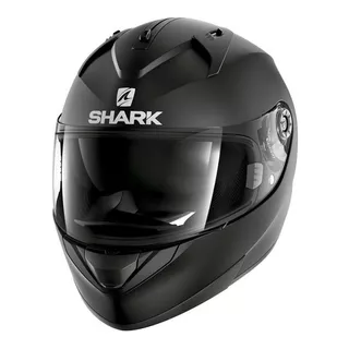 Capacete Para Moto  Integral Shark  Ridill  Black Mat Blank Mat Tamanho P 