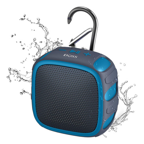 Doss Altavoz Bluetooth Impermeable Con Sonido Grande, Tiempo Color Color: Azul 110v