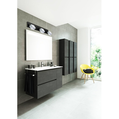 Aplique Plafon 4 Luces Apto Led G9 Negro Luz Desing A704