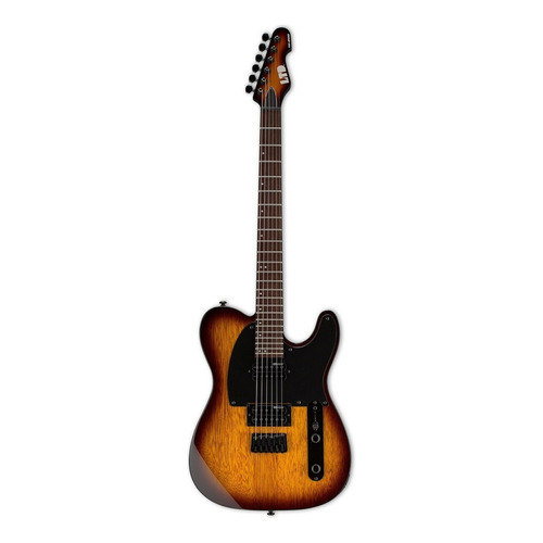 Guitarra eléctrica LTD TE Series TE-200 de caoba tobacco sunburst con diapasón de jatoba asado