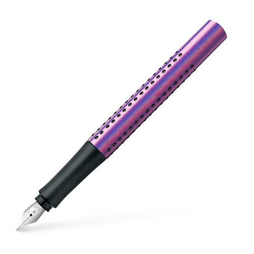 Pluma Estilográfica Grip Edition Faber-castell M Glam Violet