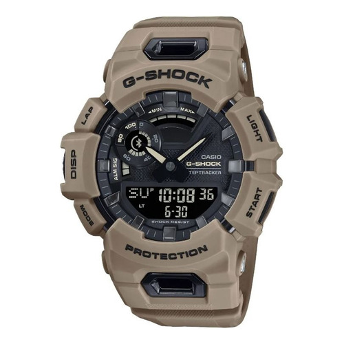 Reloj Casio G-shock Para Caballero Gba-900uu-5acr Color de la correa Caqui Color del fondo Negro
