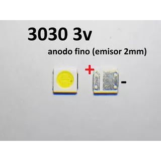 X 200 Un. Led Backlight  3030 3v  Ánodo Fino  (led26)