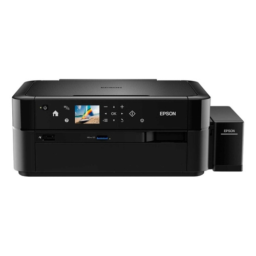 Impresora a color multifunción Epson EcoTank L850 con wifi negra 220V