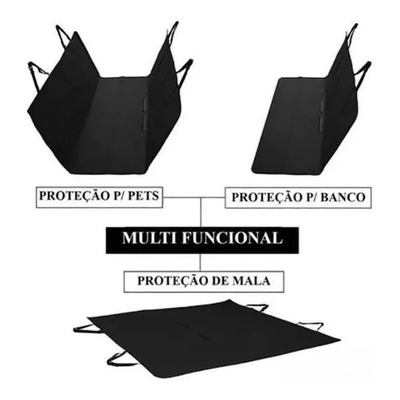 Capa Pet Dobravel Impermeavel Protetor Para Bancos De Carros