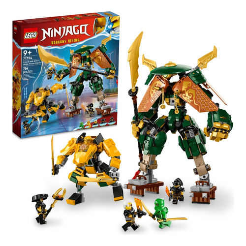 Kit Lego Ninjago Mecas De Equipo Ninja De Lloyd Y Arin 71794 Cantidad de piezas 764