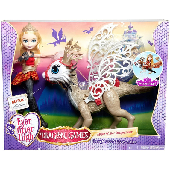 Ever After High Apple White & Dragón