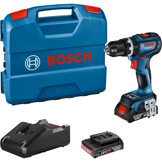 Taladro Percutor Bosch Gsb 18v-90 + Cargador + 2 Baterias